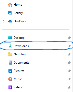 Downloads Folder